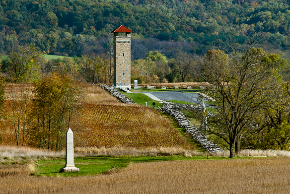 Observation Tower, Autumn, Antietam National Battlefield Park, S